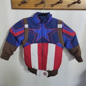 Disney Store Captain America Jacket Marvel Avengers Boys, Size 4